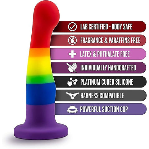 Avant Pride P1 Freedom Silicone Dildo by Blush Novelties