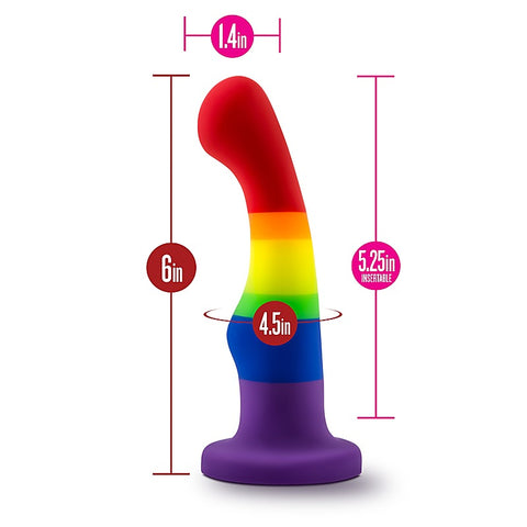Avant Pride P1 Freedom Silicone Dildo by Blush Novelties