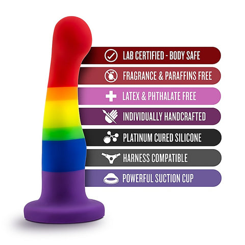 Avant Pride P1 Freedom Silicone Dildo by Blush Novelties