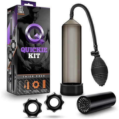 Quickie Kit Thick Cock Penis Pump Set by Blush Novelties