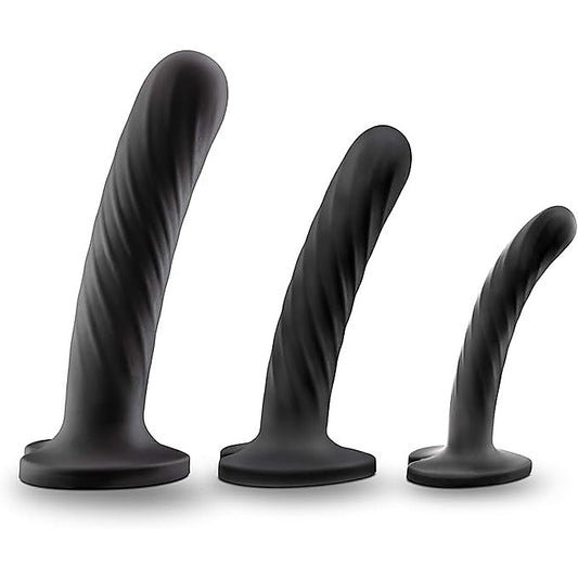 Temptasia Twist Silicone Dildo Kit by Blush Novelties