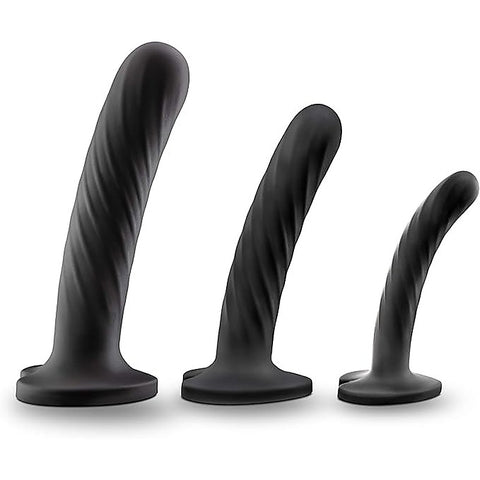 Temptasia Twist Silicone Dildo Kit by Blush Novelties