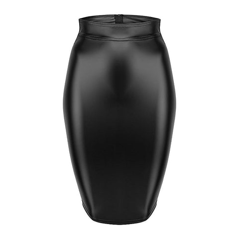 Power Wetlook Pencil Skirt by Noir Handmade