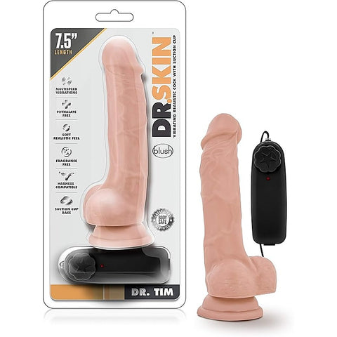 Dr Skin Dr Tim Vibrating Cock by Blush Novelties
