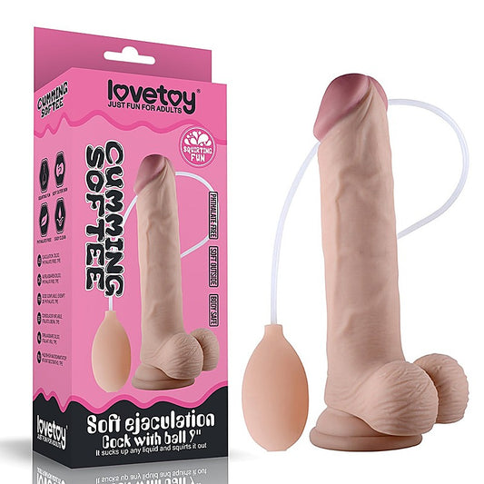 Soft Ejaculation Realistic Cock With Ball by Lovetoy