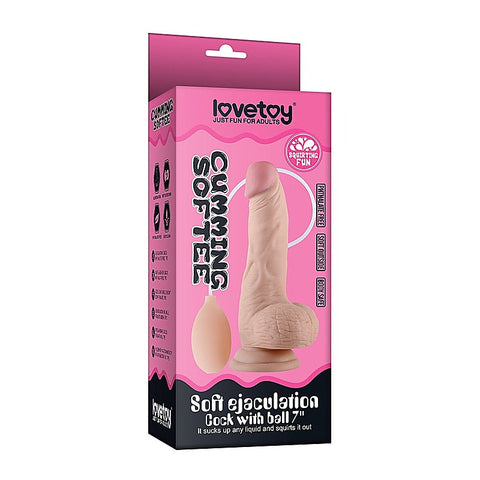 Soft Ejaculation Realistic Cock With Ball by Lovetoy