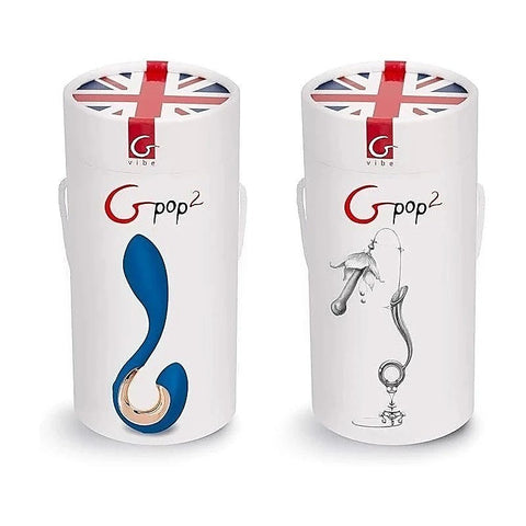 Gpop2 Indigo Anatomic Vibrator by Gvibe
