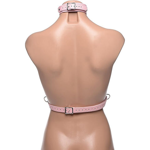 Frisky Miss Behaved Pink Chest Harness by XR Brands