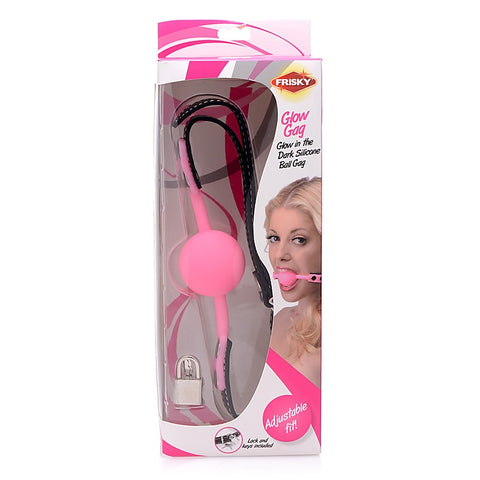 Glow Gag Glow in the Dark Silicone Ball Gag by XR Brands