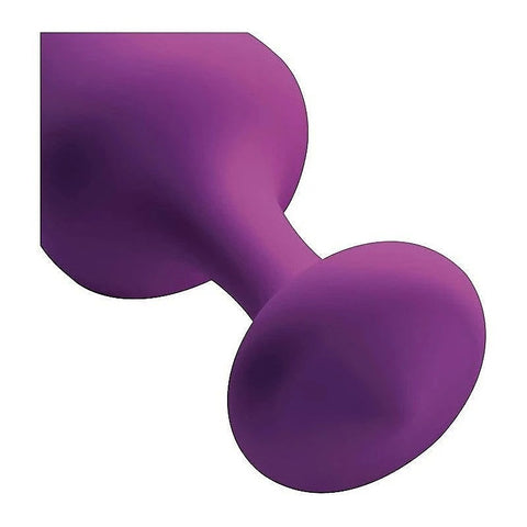 Frisky Purple Pleasures Silicone Anal Plugs by XR Brands