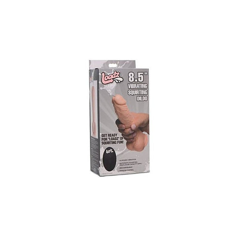 Loadz Dual Density Squirting Dildo Light Skin Tone W Remote