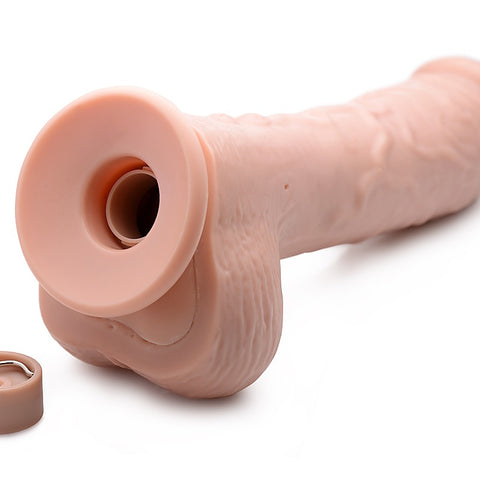 Dual Density Squirting Dildo Light Skin Tone w/ Remote