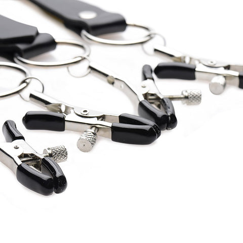 Labia Spreader Straps with Clamps by XR Brands