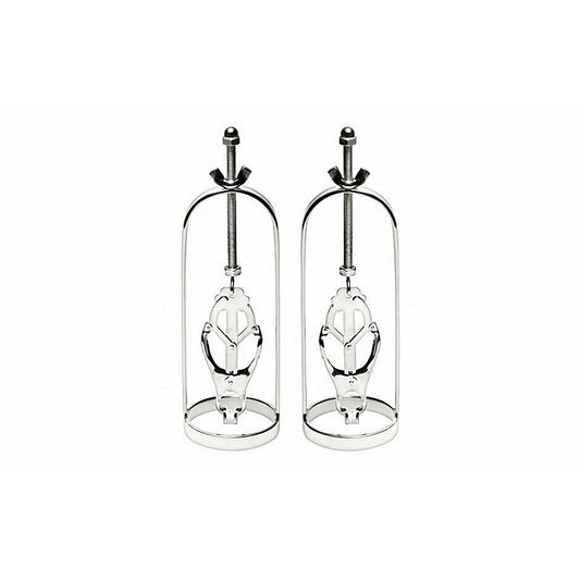 Stainless Steel Clover Clamp Nipple Stretcher by XR Brands