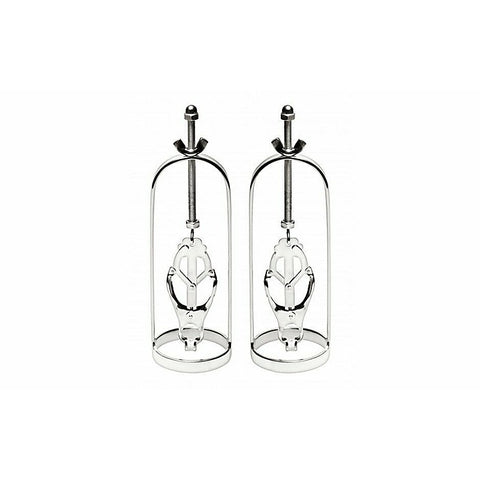 Stainless Steel Clover Clamp Nipple Stretcher by XR Brands
