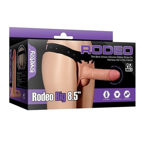 Rodeo Hollow Strap On Set 8.5 Inch by Lovetoy