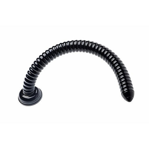 Hosed Ribbed Hose Suction Cup Anal Dildo by XR Brands