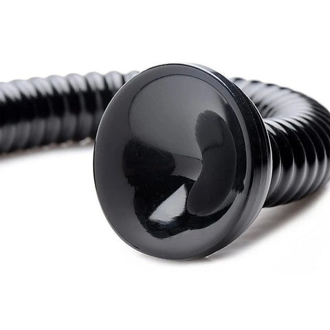Hosed Ribbed Hose Suction Cup Anal Dildo by XR Brands