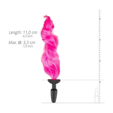 Fetish Collection Silicone Butt Plug with Tail by Easytoys