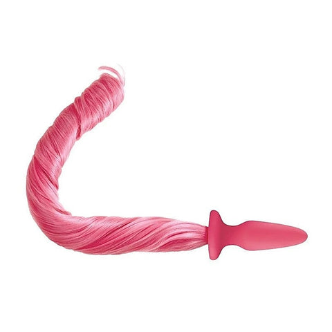 Fetish Collection Silicone Butt Plug with Tail by Easytoys