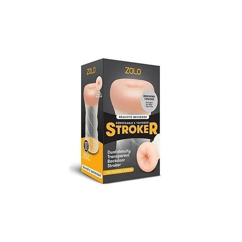 Zolo Backdoor Mens Masturbator Clear by Xgen Products