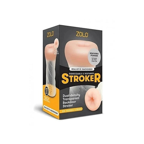 Zolo Backdoor Mens Masturbator Clear by Xgen Products