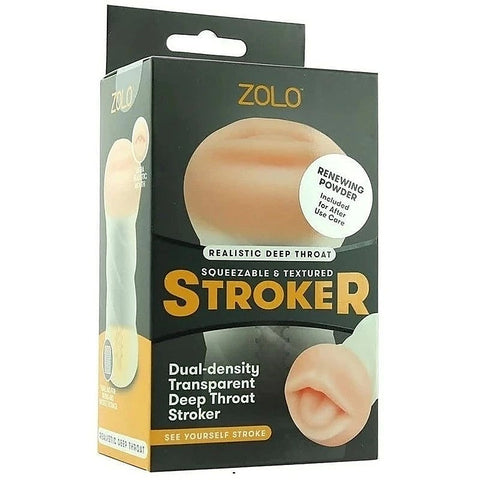 Zolo Deep Throat Male Masturbator Clear by Xgen Products