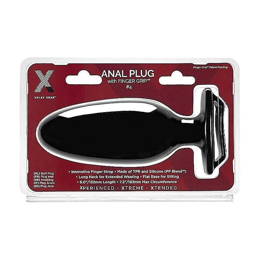 Xplay Finger Grip Butt Plug 4L by Perfect Fit