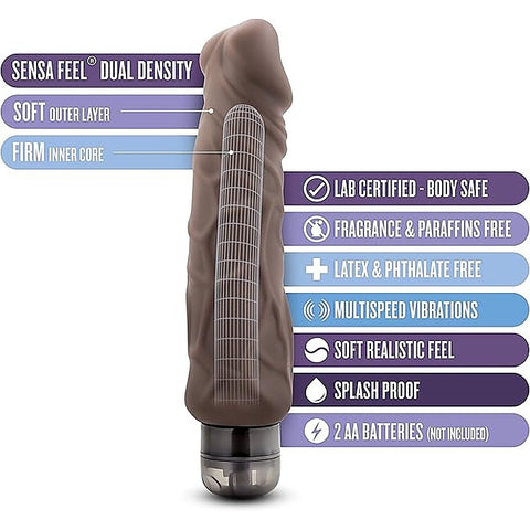 Au Naturel Home Wrecker Vibrating Dildo by Blush Novelties