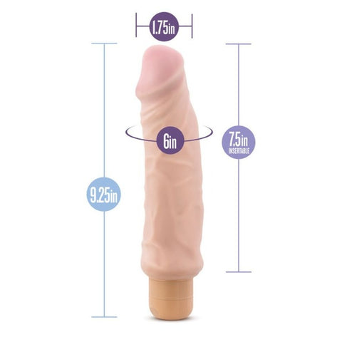 Au Naturel Home Wrecker Vibrating Dildo by Blush Novelties