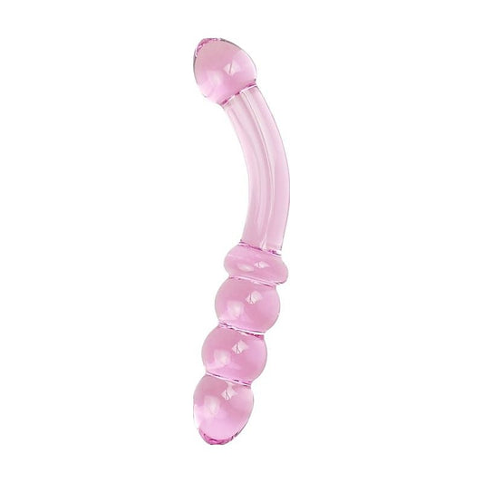 Glass Romance 10 Pink Glass Dildo by Lovetoy