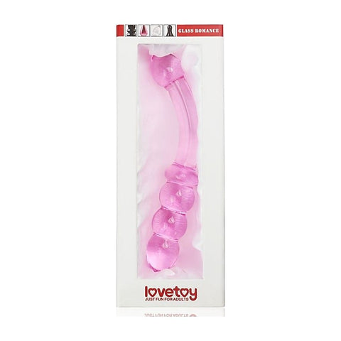 Glass Romance 10 Pink Glass Dildo by Lovetoy