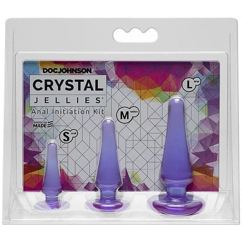 Crystal Jellies Anal Initiation Butt Plug Kit by Doc Johnson