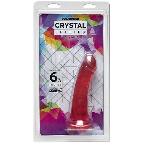 Crystal Jellies 6.5 Inch Slim Realistic Dong by Doc Johnson