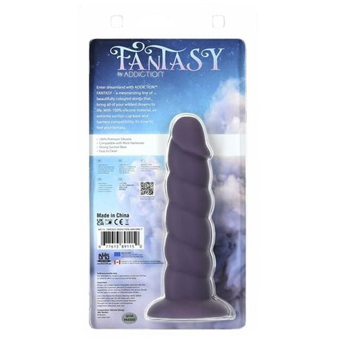 Unicorn Silicone Dildo Purple by BMS Factory