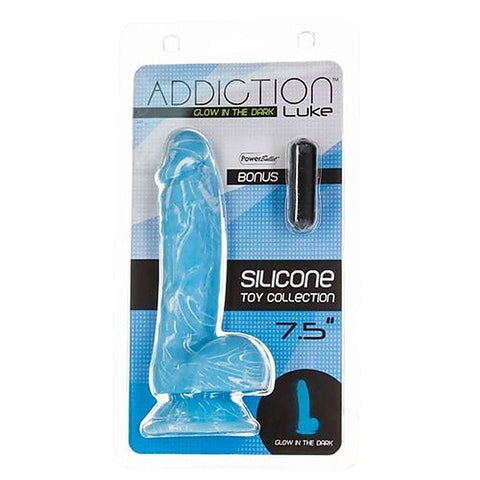 Addiction Luke Glow in the Dark Realistic Dildo
