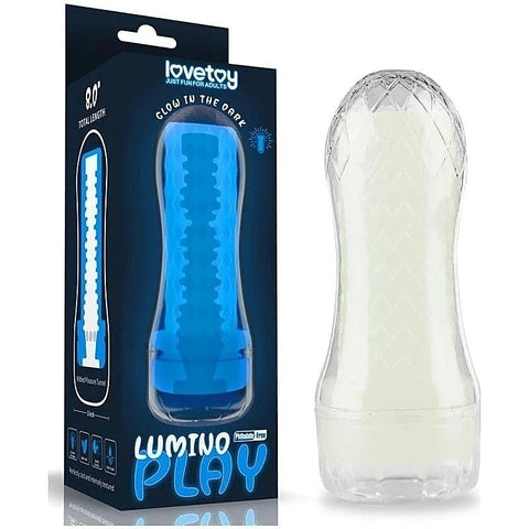 Lumino Play Male Ribbed Masturbator by Lovetoy