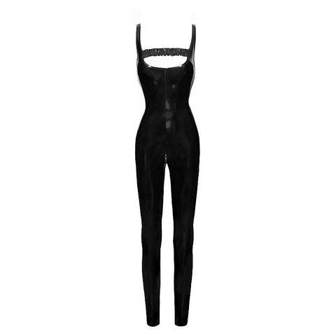 PVC Overall With 2 Way Zipper Fetish Dress by Noir Handmade