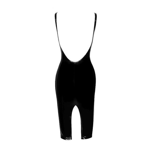 PVC Midi Women's Dress With Front Zipper by Noir Handmade