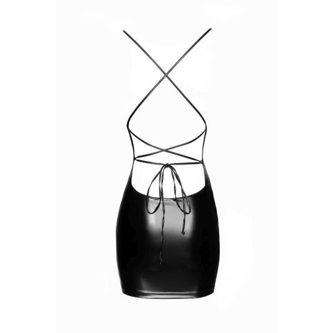 Power Wetlook Mini Dress by Noir Handmade