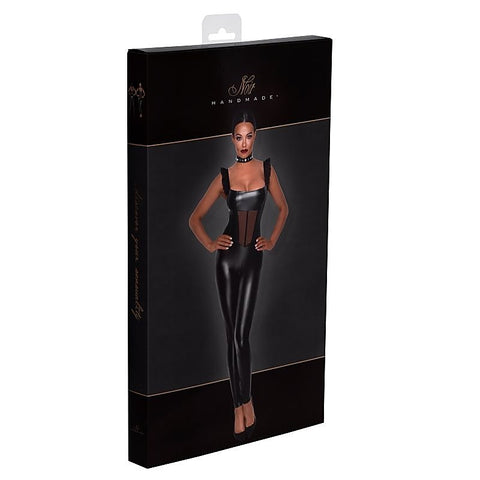 Power Wetlook Overall Women Dress by Noir Handmade