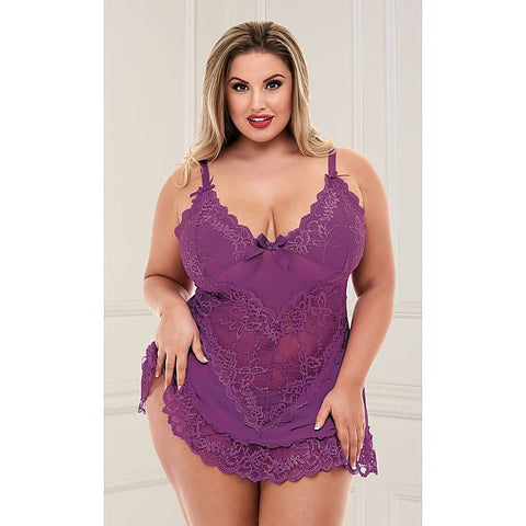 Mini Lace Sexy Womens Chemise by Baci Lingerie