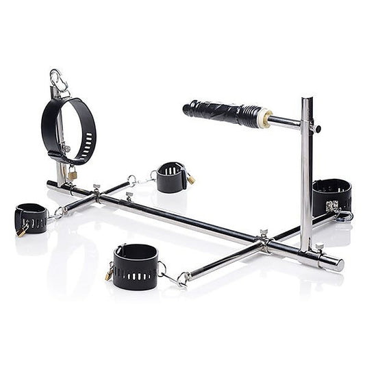 Imprisoned Metal Stockade with Dildo by XR Brands