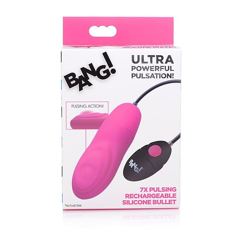 Bang 7X Pulsing Rechargeable Vibrating Bullet by XR Brands