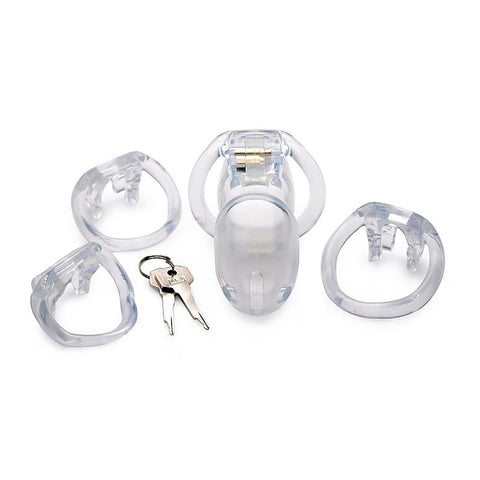 Master Series Clear Captor Male Chastity Cage by XR Brands
