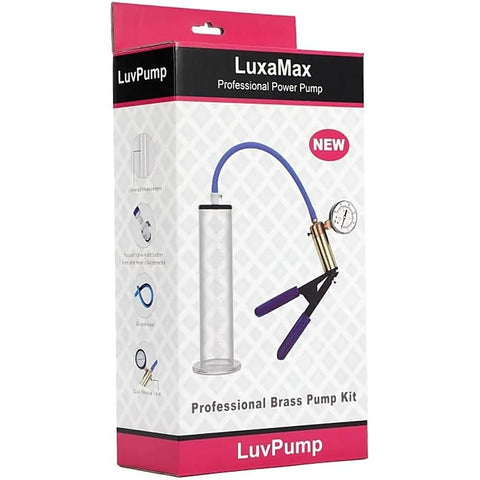 LuxaMax Brass Handle Penis Pump Set by Shots Toys