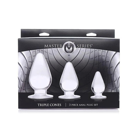 Triple Cones Anal Plug Set by XR Brands