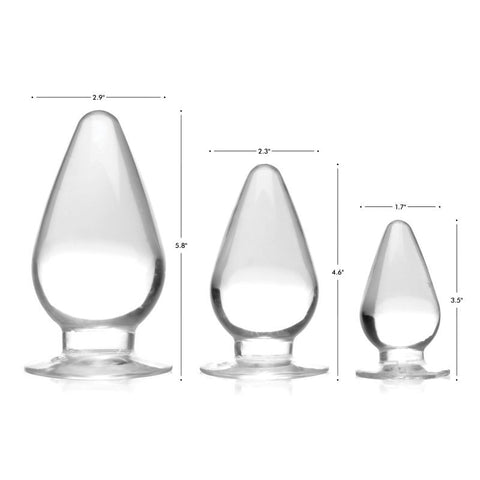 Triple Cones Anal Plug Set by XR Brands