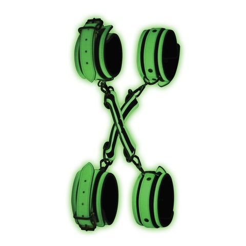 Kink In the Dark Glowing Hog Tie Set Fluro Restraints
