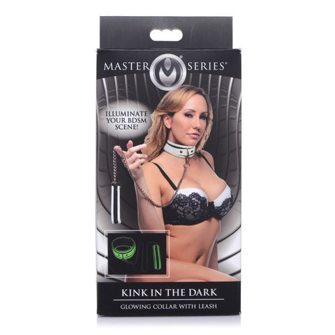 Kink in the Dark Glowing Collar and Lead Fluro